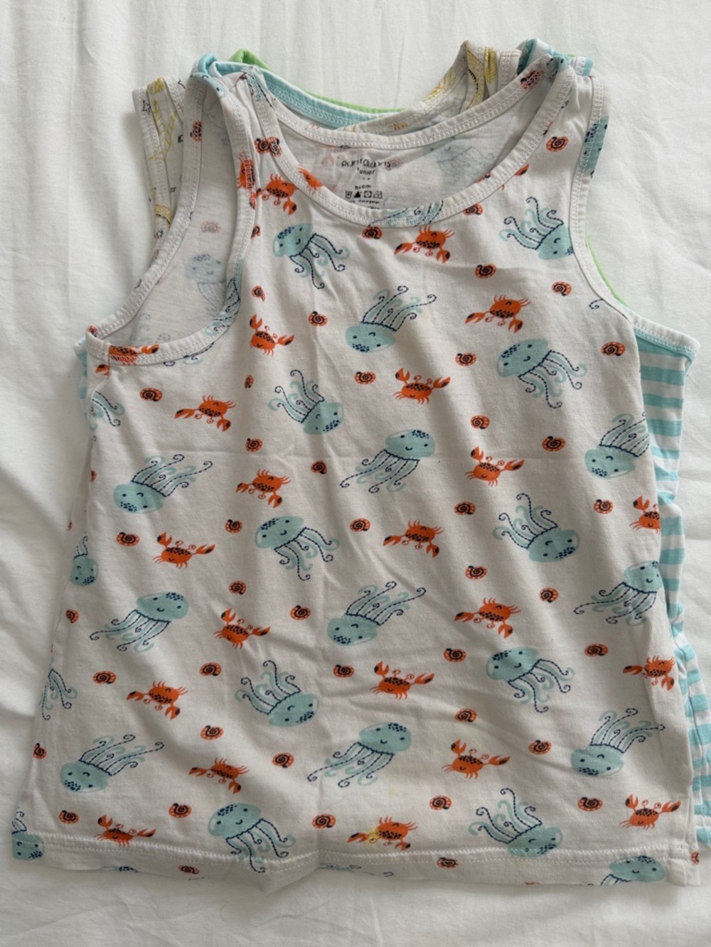 George Grey Tank Top with Colorful Pineapple Graphic - Picture 3 of 7